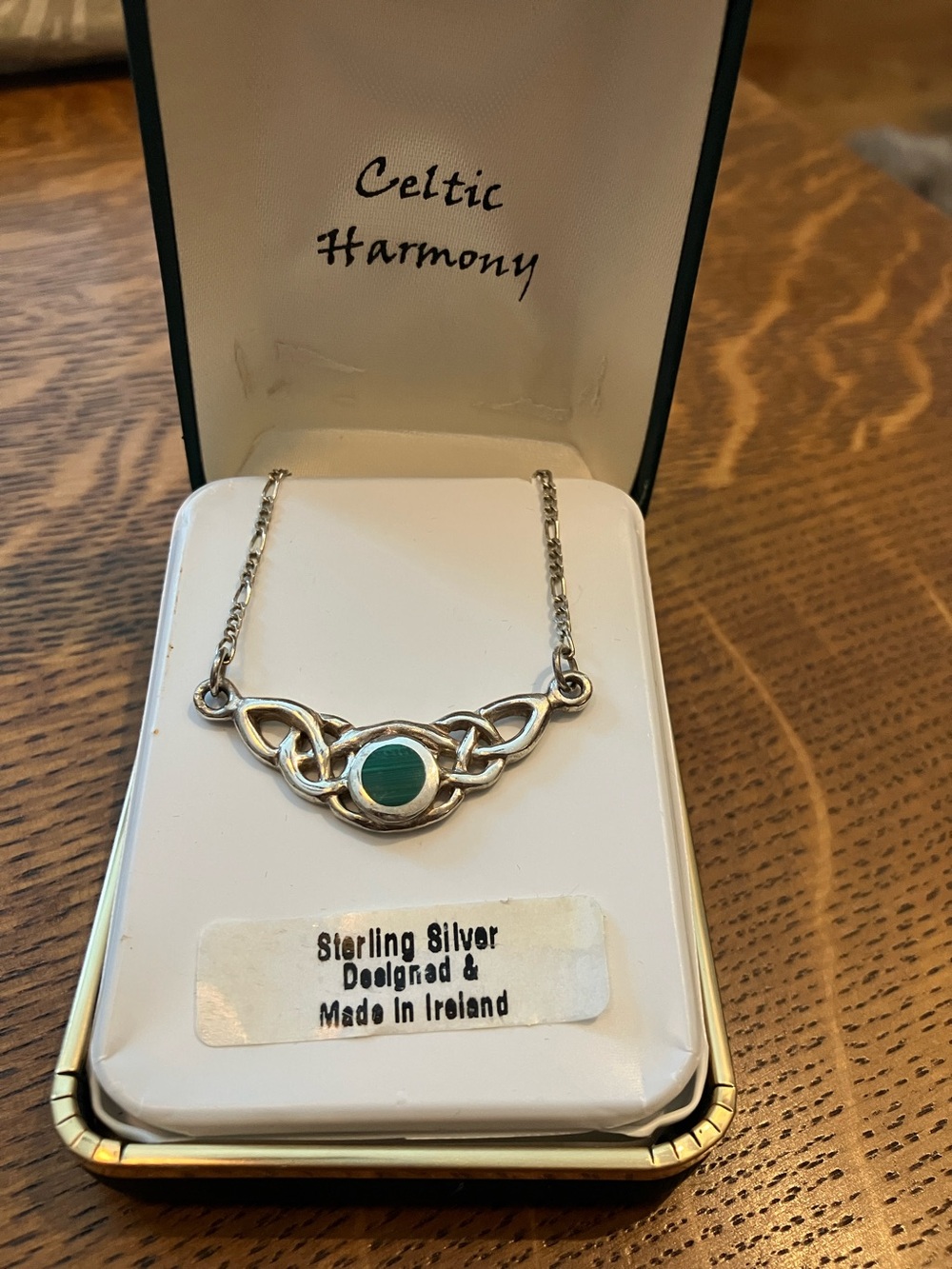 Sterling silver Celtic Harmony Ireland necklace Connemara